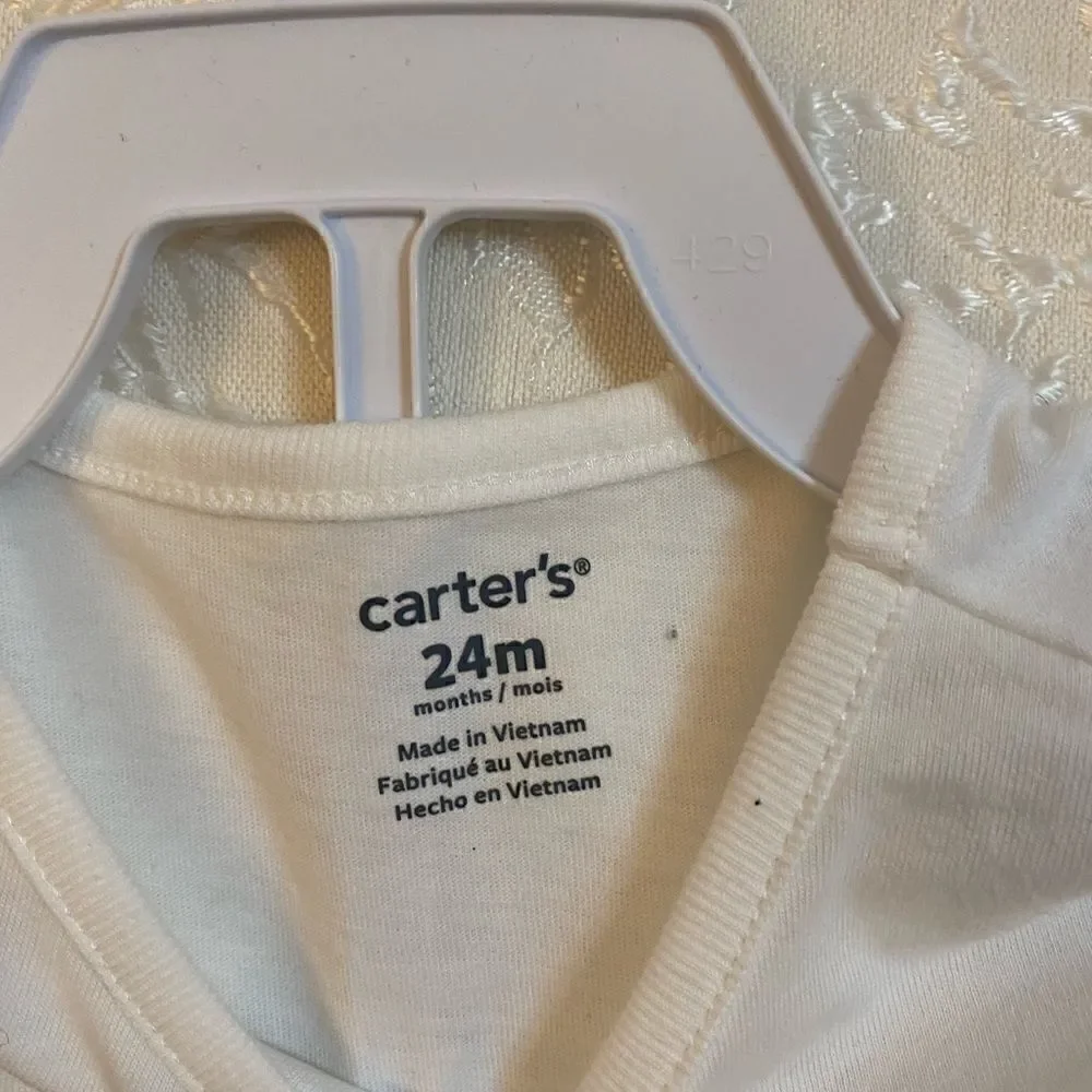 Carter’s 2 piece wish top & snowflake leggings set